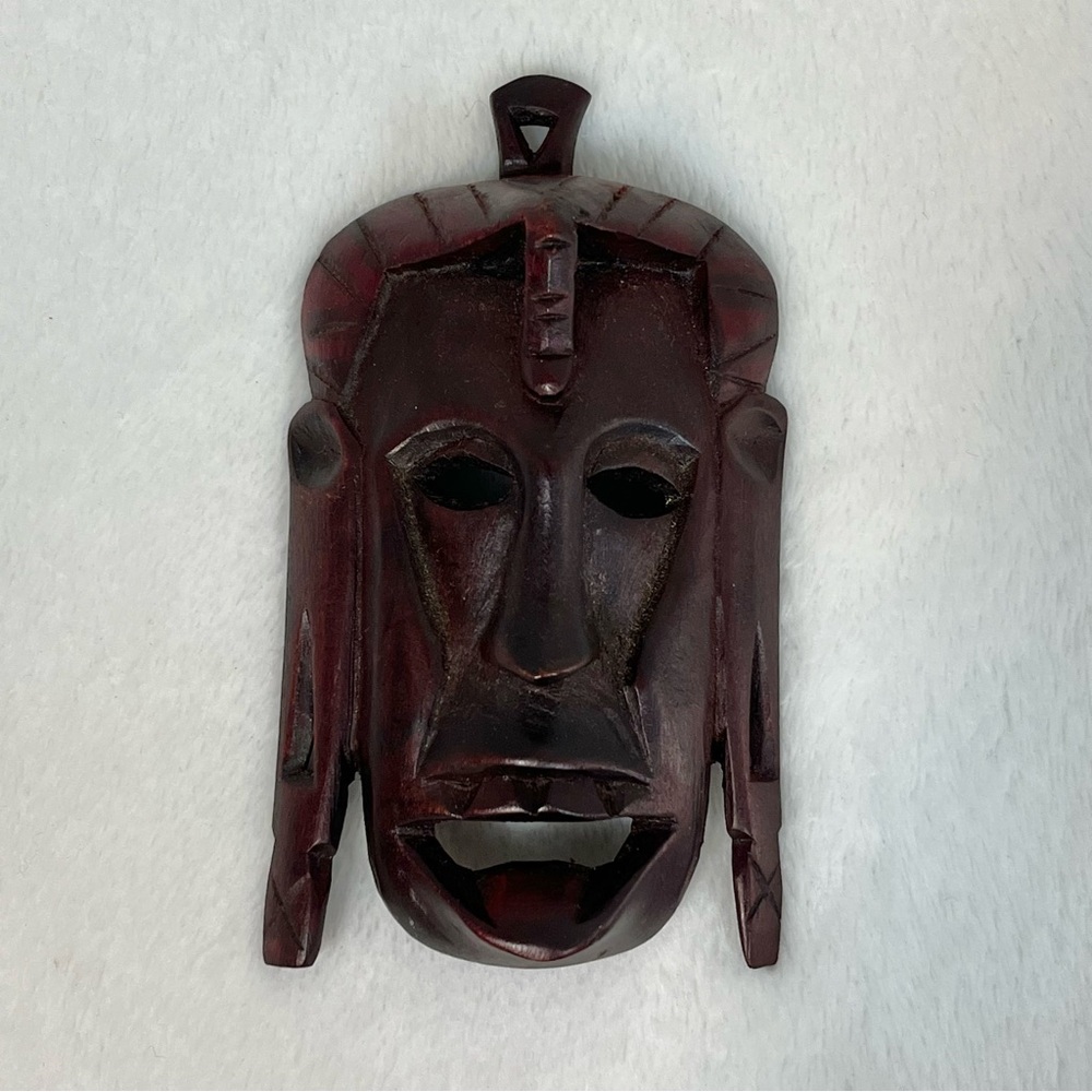 Small Hand Carved Wooden Mask